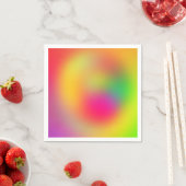 Farbenfrohe 80er-Farben Serviette (Beispiel)