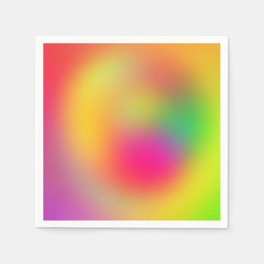 Farbenfrohe 80er-Farben Serviette (Vorderseite)