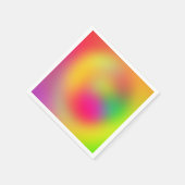 Farbenfrohe 80er-Farben Serviette (Ecke)