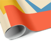 Farbenfrohe 80er Geometric Abstrakt Modern Pattern Geschenkpapier (Rolleneckpunkt)