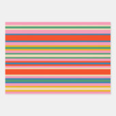 Farbenfrohe 80er Geometric Abstrakt Modern Pattern Geschenkpapier Set (Vorderseite 2)
