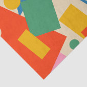 Farbenfrohe 80er Geometric Abstrakt Modern Pattern Seidenpapier (Detail)