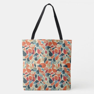 Farbenfrohe 80er inspiriert Teardrop Gemustert Tot Tasche