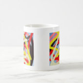 farbenfrohe 8773 abstrakte Kunst Kaffeetasse (Mittel)