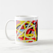 farbenfrohe 8773 abstrakte Kunst Kaffeetasse (Links)
