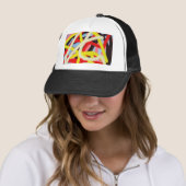 farbenfrohe 8773 abstrakte Kunst Truckerkappe (Beispiel)
