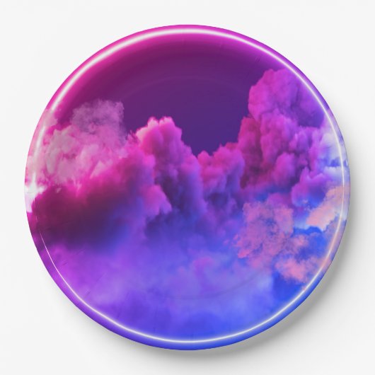 Farbenfrohe 9" Rundpapier-Teller zur Brightierung Pappteller (Vorderseite)