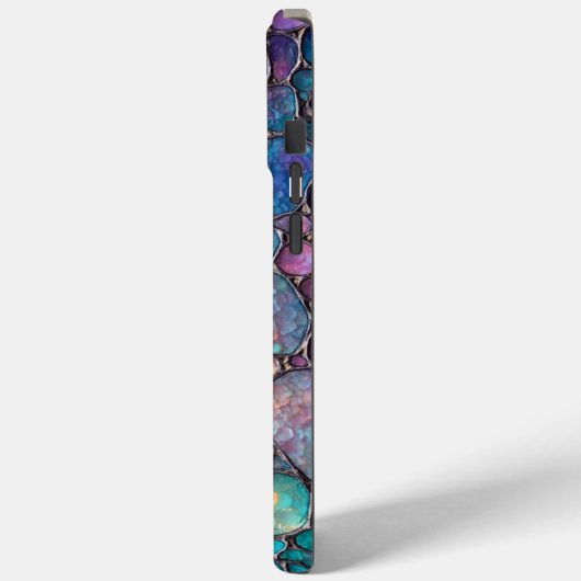 Farbenfrohe Abalone-Blasen Case-Mate iPhone Hülle (Rückseite / Links)