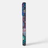 Farbenfrohe Abalone-Blasen iPhone Hülle (Linke Seite)
