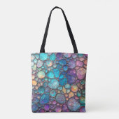Farbenfrohe Abalone-Blasen Tasche (Rückseite)
