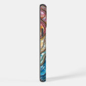 Farbenfrohe Abalone Rippled Waves iPhone Hülle (Rechte Seite)