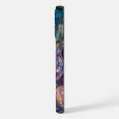 Farbenfrohe Abalone Rippled Waves iPhone Hülle (Linke Seite)