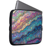 Farbenfrohe Abalone Ripples Electronics Bag Laptopschutzhülle (Vorne Rechts)