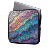Farbenfrohe Abalone Ripples Electronics Bag Laptopschutzhülle (Vorderseite Links)