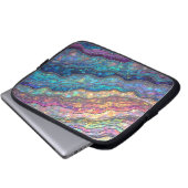 Farbenfrohe Abalone Ripples Electronics Bag Laptopschutzhülle (Vorne Knopf)
