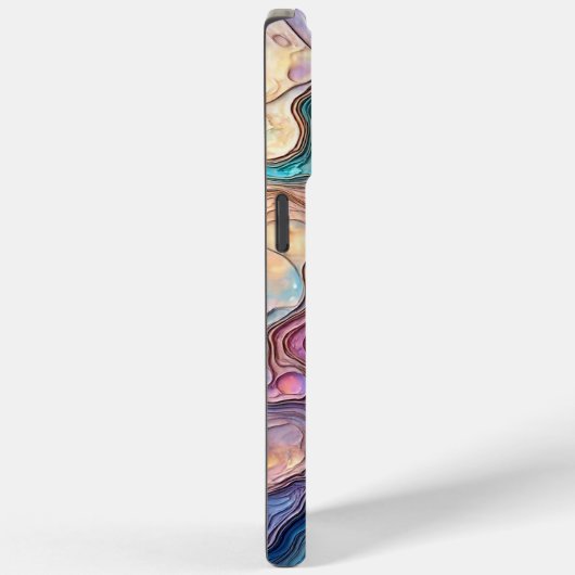 Farbenfrohe Abalone-Wirbel Case-Mate iPhone Hülle (Rückseite / Rechts)