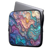 Farbenfrohe Abalone Wirbel Electronics Bag Laptopschutzhülle (Vorderseite Links)