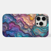 Farbenfrohe Abalone-Wirbel iPhone Hülle (Rückseite (Horizontal))