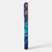 Farbenfrohe Abalone-Wirbel iPhone Hülle (Linke Seite)