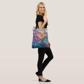 Farbenfrohe Abalone-Wirbel Tasche (Am Model)