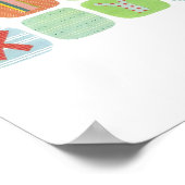 Farbenfrohe ABC-Leinwand Poster (Ecke)