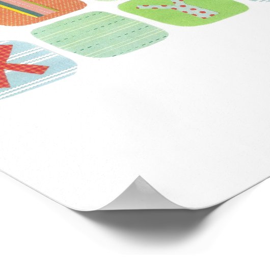 Farbenfrohe ABC-Leinwand Poster (Ecke)