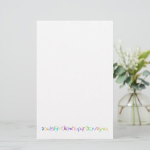Farbenfrohe ABC Rainbow Crayons Kid's Handwriting Briefpapier