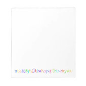 Farbenfrohe ABC Rainbow Crayons Kid's Handwriting Notizblock (Vorderseite)