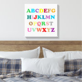 Farbenfrohe ABC-Schrift Leinwanddruck (Insitu (Schlafzimmer))