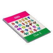 Farbenfrohe ABCs Notizblock (Rechte Seite)