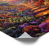 Farbenfrohe Abenteuer Surreal Szene Sonst Poster (Ecke)