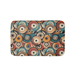 Farbenfrohe Abstract-Records-Badmatte Badematte