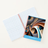Farbenfrohe Abstrakt Background Spiral Notebook Notizblock (Innenseite)