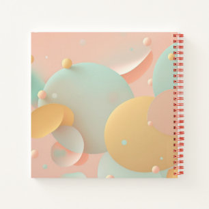 Farbenfrohe Abstrakt Background Spiral Notebook Notizblock