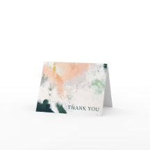 Farbenfrohe Abstrakt Dankeschön-Karte