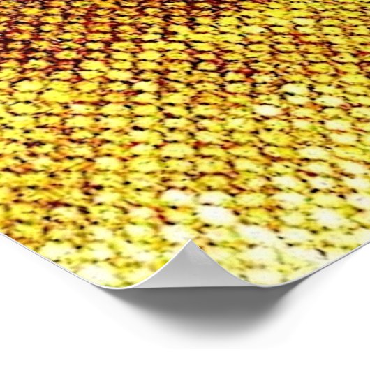 Farbenfrohe Abstrakt Federn Kunstwerk Poster (Ecke)