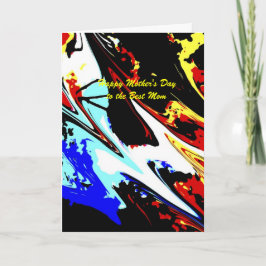 Farbenfrohe Abstrakt glückliche Mutter Tag Mama Gr Karte
