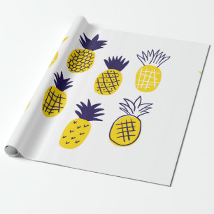 Farbenfrohe abstrakte Ananas im Geruch Geschenkpapier