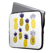 Farbenfrohe abstrakte Ananas im Geruch Laptopschutzhülle (Vorderseite Links)