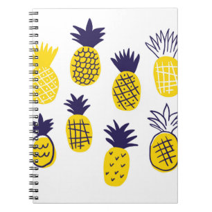 Farbenfrohe abstrakte Ananas im Geruch Notizblock