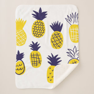 Farbenfrohe abstrakte Ananas im Geruch Sherpadecke