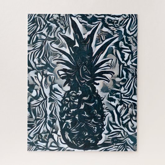 Farbenfrohe Abstrakte Ananas Obst, harte Herausfor Puzzle (Vertikal)