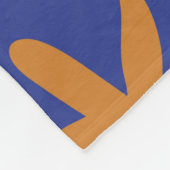 Farbenfrohe abstrakte Ananas und Leder Fleecedecke (Ecke)