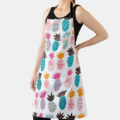 Farbenfrohe abstrakte Ananas und Leder Schürze (InSitu)