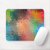 Farbenfrohe Abstrakte Art Elegante Design Mousepad (Mit Mouse)