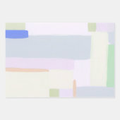 Farbenfrohe Abstrakte Art Pastell Wrapping Paper Geschenkpapier Set (Vorderseite 3)