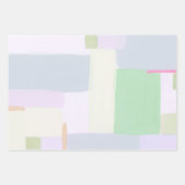 Farbenfrohe Abstrakte Art Pastell Wrapping Paper Geschenkpapier Set (Vorderseite 2)