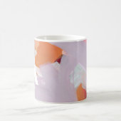 Farbenfrohe Abstrakte Art Personalisiert Monogram- Kaffeetasse (Mittel)