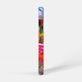 Farbenfrohe Abstrakte Ausdrucksform Cat Art Print Samsung Galaxy Hülle (Rechte Seite)