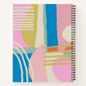 Farbenfrohe Abstrakte Bio Formen Notizblock (Rückseite)